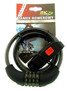 Obrazek ZAMEK ROWEROWY HW 58/10-100 SZYFR 2K