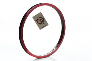 Obrazek BMX ALIEN OBRĘCZ RUNAWAY 20" 36H D/A BLACK & RED (A021-0280)/13