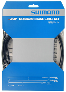 Picture of ZESTAW LINEK HAMULCA SHIMANO MTB STAL PANCERZ CZARNY