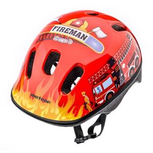 Obrazek KASK METEOR FIRETRACKER S (48-52) CZERWONY