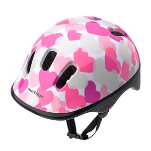 Obrazek KASK METEOR HEARTS XS (44-48)  RÓŻOWY