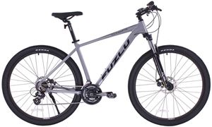 Obrazek FUZLU WARRIOR 1.0 29" MECHANICZNY 19" JASNOSZARY-CZARNY (BRĄZOWA OPONA)