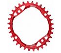 Obrazek ZĘBATKA MTB ABSOLUTEBLACK OVAL 104MM 10/11S NARROW WIDE CZERWONY 32