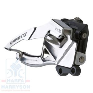 Obrazek PRZERZUTKA PRZÓD SRAM  X-7 2X10 podwójny ciąg 31,8/34,9