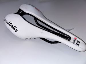 Obrazek SIODŁO SELLE ITALIA SLR BOOST SUPERFLOW TM S  BIAŁE OEM