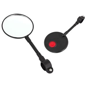 Obrazek LUSTERKO ROWEROWE NA KIEROWNICĘ OKRĄGŁE ODBLASK