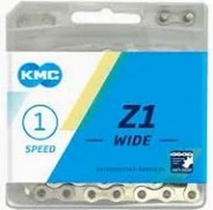 Obrazek ŁAŃCUCH KMC 1 RZĘDOWY Z1 SZEROKI SILVER 112 OGN.