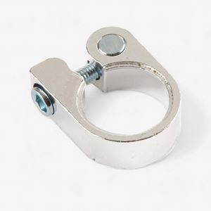 Obrazek OBEJMA POD SIODŁO  31,8MM srebna