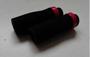 Obrazek CHWYTY KIEROWNICY PIANKA LOCK RING 90 mm czarne/róż