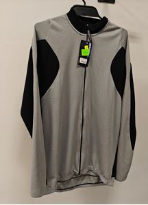 Obrazek KOSZULKA CALABRIA dł. rekaw XL czarno-szara