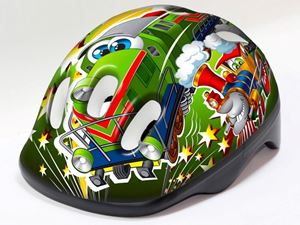 Obrazek KASK ROWEROWY 240 B-SKIN TRAINS XS 44-48