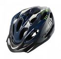 Obrazek KASK ROWEROWY 419 B-SKIN REGULAR CZARNO-SZARO-ZIELONY L