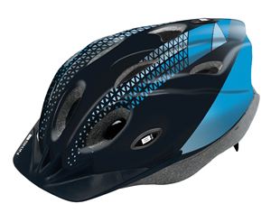 Obrazek KASK ROWEROWY 400 B-SKIN TOMCAT CZARNO-NIEBIESKI S