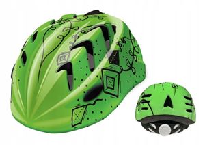 Obrazek KASK ROWEROWY B-SKIN KIDY PRO KITES ZIELONY M