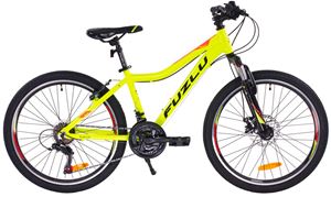 Obrazek Fuzlu TEAM Alu. 24” Limonkowo-czerwony połysk
